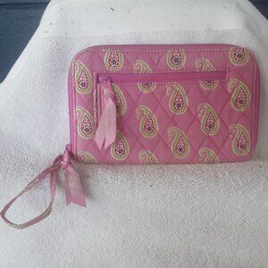 Vera Bradley Wrist Wallet.  Pink